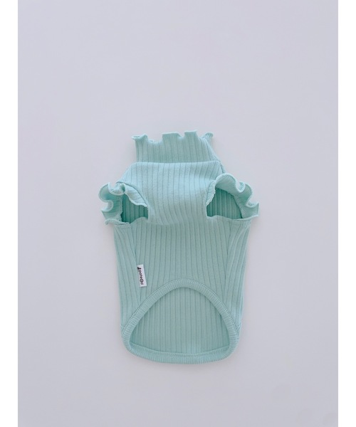 tone（トーン）の「【poteco】【再入荷】【大人気】フリルリブタンクトップ/犬服(ドッグウエア)(SU)（ペットウェア・レディース・レッド/ピンク/ブラック/ミント/ホワイト系その他・X-SMALL/SMALL/MEDIUM）」の8枚目の写真
