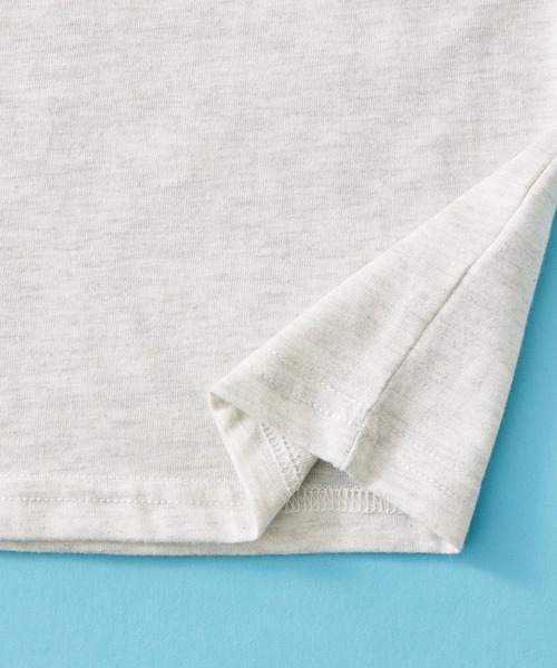 SHISKY（シスキー）の「SHISKY / シスキー ヴィンテージ 背面/ロゴプリント 杢天竺 ビックシルエット Tシャツ 半袖 キッズ（Tシャツ/カットソー・キッズ・ベージュ系1/杢グレー/ブラック系2/オートミール/グリーン系/ネイビー系/ベージュ系3/ベージュ系4/ベージュ系2/ブラック系/パープル系/ネイビー系1/ブラック系1/ベージュ系/グリーン系1/グレー系・110/120/150/130/140/160）」の18枚目の写真