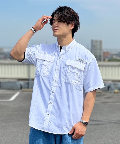 Columbia(コロンビア)の「WEB限定 Columbia BAHAMA Ⅱ S/S SHIRT(シャツ/ブラウス・メンズ・ホワイト/ブラック/サックスブルー/ネイビー・M/L)」の12枚目の写真