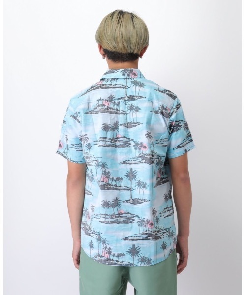rip curl（リップカール）の「【RIPCURL（リップカール）】DREAMERS S/S SHIRT/半袖総柄シャツ（シャツ/ブラウス・メンズ・ブルー/ナチュラル・LARGE/MEDIUM/SMALL/X-LARGE）」の15枚目の写真