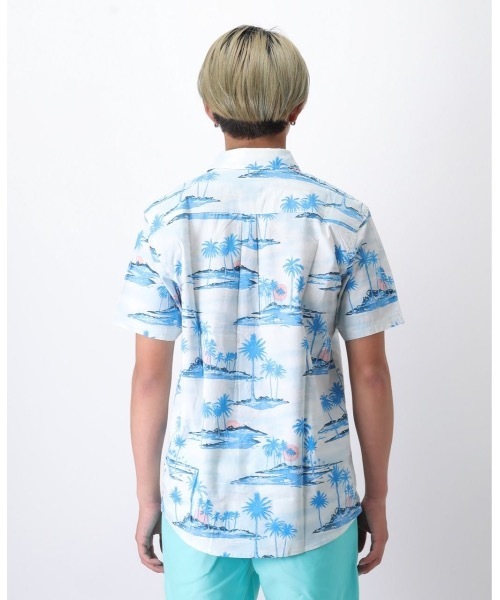 rip curl（リップカール）の「【RIPCURL（リップカール）】DREAMERS S/S SHIRT/半袖総柄シャツ（シャツ/ブラウス・メンズ・ブルー/ナチュラル・LARGE/MEDIUM/SMALL/X-LARGE）」の11枚目の写真