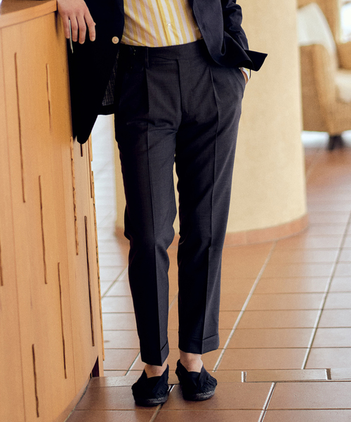 EDIFICE（エディフィス）の「【avancer / アボンシェル】グルカパンツ（スラックス・メンズ・チャコールグレー/グレー/ブラウン・44/46/48）」の2枚目の写真