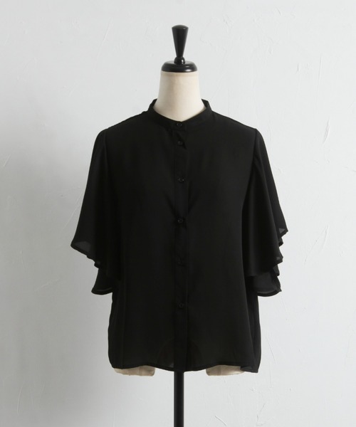 tocco closet(トッコ クローゼット)の「【ZOZO限定】フリルスリーブブラウス(シャツ/ブラウス・レディース・オフホワイト/ブラック・M)」の18枚目の写真