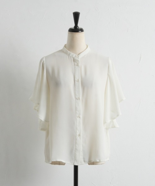tocco closet(トッコ クローゼット)の「【ZOZO限定】フリルスリーブブラウス(シャツ/ブラウス・レディース・オフホワイト/ブラック・M)」の21枚目の写真