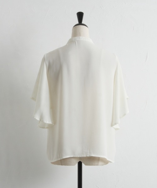 tocco closet(トッコ クローゼット)の「【ZOZO限定】フリルスリーブブラウス(シャツ/ブラウス・レディース・オフホワイト/ブラック・M)」の10枚目の写真