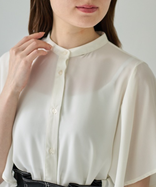 tocco closet(トッコ クローゼット)の「【ZOZO限定】フリルスリーブブラウス(シャツ/ブラウス・レディース・オフホワイト/ブラック・M)」の20枚目の写真