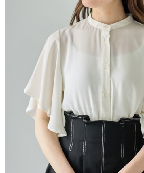 tocco closet(トッコ クローゼット)の「【ZOZO限定】フリルスリーブブラウス(シャツ/ブラウス・レディース・オフホワイト/ブラック・M)」の17枚目の写真