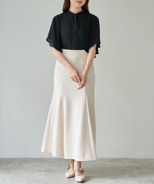tocco closet(トッコ クローゼット)の「【ZOZO限定】フリルスリーブブラウス(シャツ/ブラウス・レディース・オフホワイト/ブラック・M)」の15枚目の写真