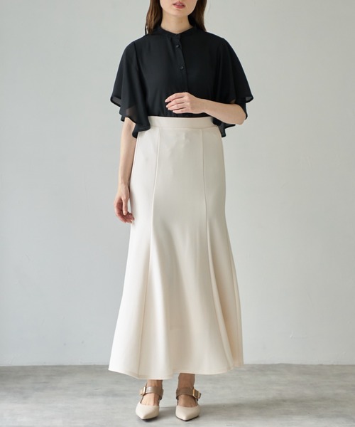 tocco closet(トッコ クローゼット)の「【ZOZO限定】フリルスリーブブラウス(シャツ/ブラウス・レディース・オフホワイト/ブラック・M)」の11枚目の写真