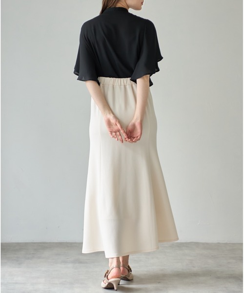 tocco closet(トッコ クローゼット)の「【ZOZO限定】フリルスリーブブラウス(シャツ/ブラウス・レディース・オフホワイト/ブラック・M)」の7枚目の写真