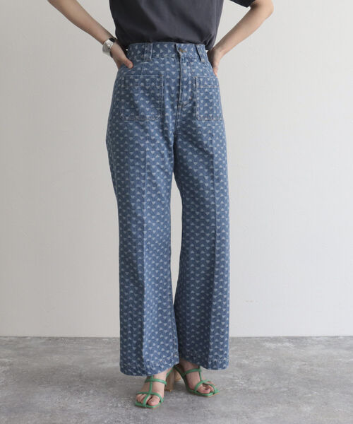 fredy emue（フレディエミュ）の「デニムポケ付きセミフレアパンツ（デニムパンツ・レディース・ブルー/ブルー系その他・38/36/34）」の9枚目の写真