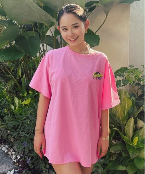 ROXY（ロキシー）の「【ZOZO限定アイテム】SUNSHINE SURF CO TEE/ロキシー半袖バックプリントTシャツ（Tシャツ/カットソー・レディース・ブラック/ピンク/ホワイト・FREE）」の8枚目の写真