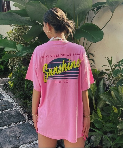 ROXY（ロキシー）の「【ZOZO限定アイテム】SUNSHINE SURF CO TEE/ロキシー半袖バックプリントTシャツ（Tシャツ/カットソー・レディース・ブラック/ピンク/ホワイト・FREE）」の5枚目の写真