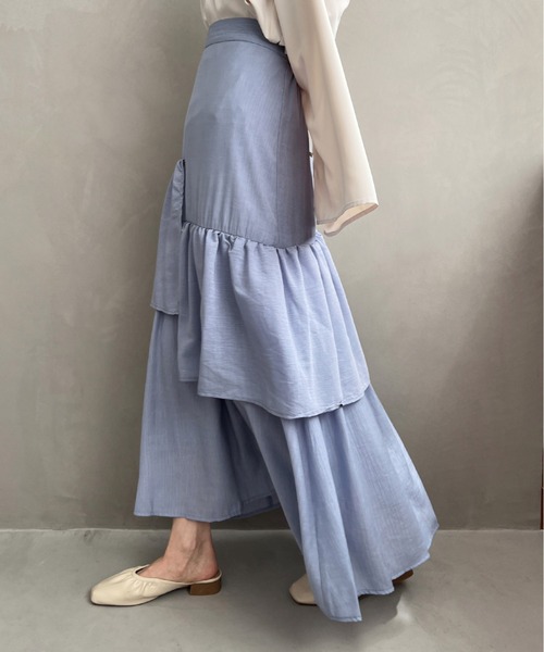 ボリュームティアードスカート（スカート）｜Olu.（オルドット