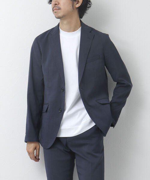 NOLLEY'S goodman(ノーリーズグッドマン)の「【WEB限定】《セットアップ対応》Soalon/ソアロン テーラードジャケット(テーラードジャケット・メンズ・ネイビー/ブルー系その他/オリーブ/ブラック系その他・L/XL/M/S)」の4枚目の写真