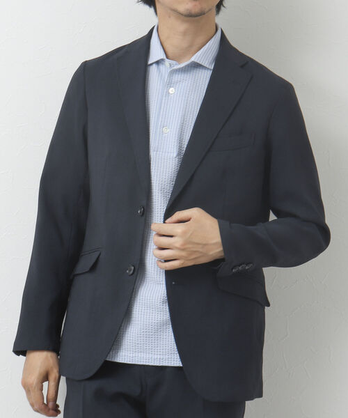 NOLLEY'S goodman(ノーリーズグッドマン)の「【WEB限定】《セットアップ対応》Soalon/ソアロン テーラードジャケット(テーラードジャケット・メンズ・ネイビー/ブルー系その他/オリーブ/ブラック系その他・L/XL/M/S)」の5枚目の写真
