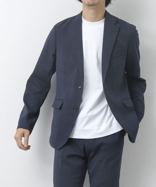 NOLLEY'S goodman(ノーリーズグッドマン)の「【WEB限定】《セットアップ対応》Soalon/ソアロン テーラードジャケット(テーラードジャケット・メンズ・ネイビー/ブルー系その他/オリーブ/ブラック系その他・L/XL/M/S)」の13枚目の写真