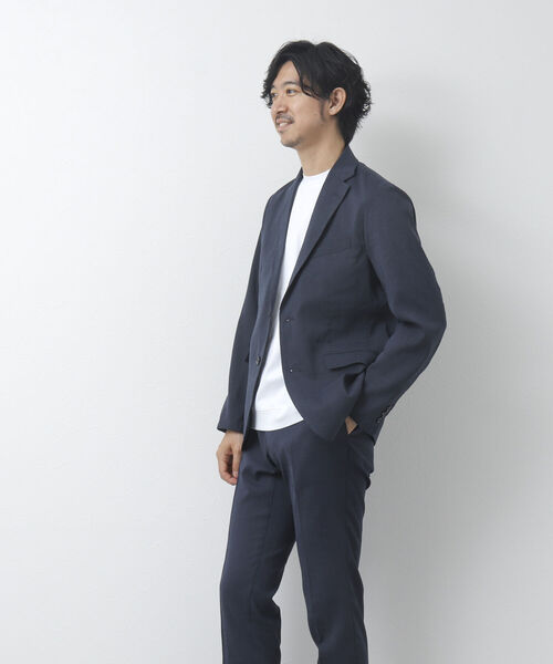 NOLLEY'S goodman(ノーリーズグッドマン)の「【WEB限定】《セットアップ対応》Soalon/ソアロン テーラードジャケット(テーラードジャケット・メンズ・ネイビー/ブルー系その他/オリーブ/ブラック系その他・L/XL/M/S)」の18枚目の写真