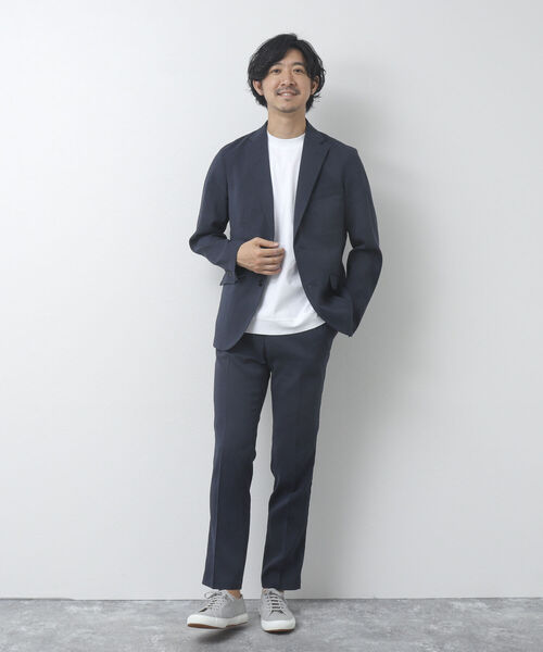 NOLLEY'S goodman(ノーリーズグッドマン)の「【WEB限定】《セットアップ対応》Soalon/ソアロン テーラードジャケット(テーラードジャケット・メンズ・ネイビー/ブルー系その他/オリーブ/ブラック系その他・L/XL/M/S)」の19枚目の写真