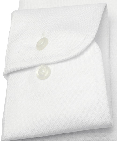 TOKYO SHIRTS(トウキョウシャツ)の「形態安定ノーアイロン ボタンダウン 長袖ビジネスニットワイシャツ(ビジネスシャツ・メンズ・ホワイト・首回り42cm-裄丈82cm/首回り37cm-裄丈80cm/首回り41cm-裄丈86cm/首回り37cm-裄丈84cm/首回り41cm-裄丈82cm/首回り43cm-裄丈86cm/首回り39cm-裄丈80cm/首回り42cm-裄丈86cm/首回り43cm-裄丈82cm/首回り39cm-裄丈84cm)」の5枚目の写真