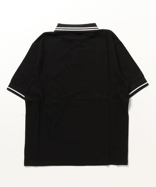 MIRO AMURETTE（ミロアミュレット）の「niwatori over polo T/オーバーサイズポロシャツ（ポロシャツ・レディース・ブラック/ホワイト・FREE）」の10枚目の写真