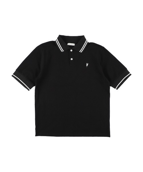 MIRO AMURETTE（ミロアミュレット）の「niwatori over polo T/オーバーサイズポロシャツ（ポロシャツ・レディース・ブラック/ホワイト・FREE）」の19枚目の写真