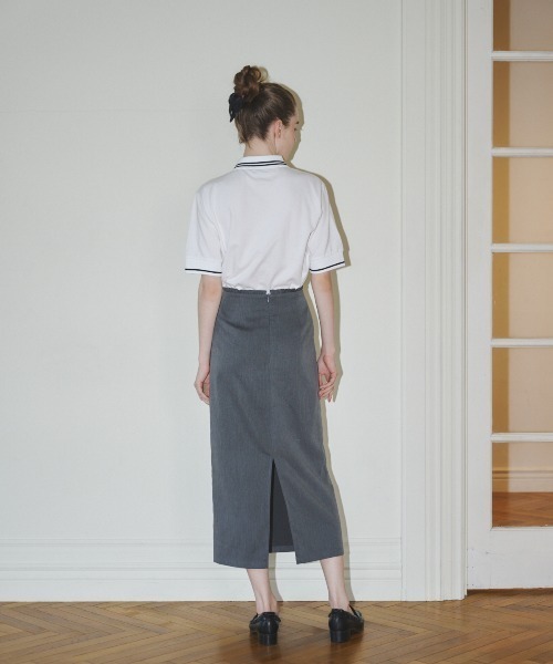 MIRO AMURETTE（ミロアミュレット）の「niwatori over polo T/オーバーサイズポロシャツ（ポロシャツ・レディース・ブラック/ホワイト・FREE）」の21枚目の写真