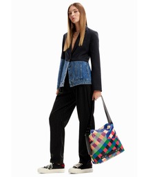 DESIGUAL - ❤準新品❤【Desigual】ダイヤ柄 ミドルバッグの通販