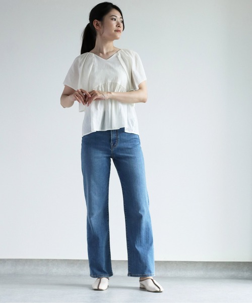 cepo(セポ)の「ICEデニム 90Sレギュラーストレート ※接触冷感※(デニムパンツ・レディース・ブルー系2/ブルー系3・S/M/L)」の17枚目の写真