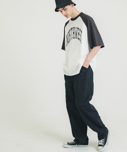 coca（coca）（コカ）の「メンズラグランプリントTシャツ（Tシャツ/カットソー・メンズ・ブラック・M/L/XL）」の6枚目の写真