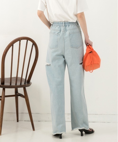 SLOW/一部店舗限定】SLOW DENIM ワイドストレート デニム