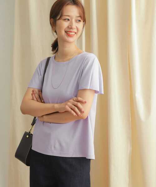 セール】シルケットコットンフレアスリーブプルオーバー（Tシャツ