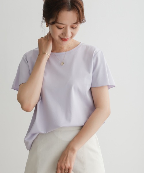 tシャツ シルケット天竺フレアースリーブプルオーバー レディース 楽天市場】【クーポン利用→4158円】 シルケット 天竺 タック