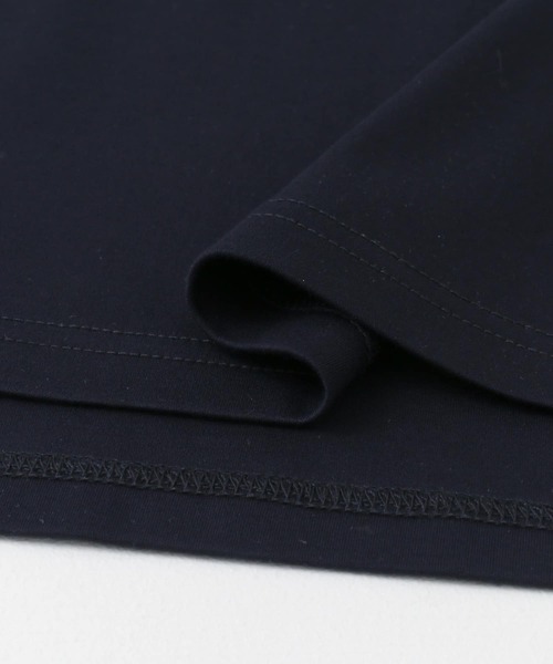 URBAN RESEARCH DOORS(アーバンリサーチドアーズ)の「シルケットコットンフレアスリーブプルオーバー(Tシャツ/カットソー・レディース・オフホワイト/ラベンダー/ネイビー・MEDIUM)」の6枚目の写真