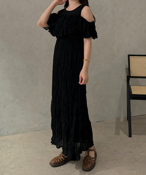apres jour clair(アプレジュールクレア)の「【apres jour clair】2WAYクリンクルワンピース【ZOZOTOWN限定アイテム】(ワンピース・レディース・ピンクベージュ/ブラウン系その他/アイボリー/ブラック・フリー/X-LARGE)」の18枚目の写真