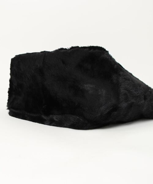 KANGOL(カンゴール)の「【KANGOL/カンゴール】fluffy ランチトート(トートバッグ・レディース・ブラック/ベージュ/ブラウン/ホワイト/ブラック×ホワイト・FREE)」の7枚目の写真
