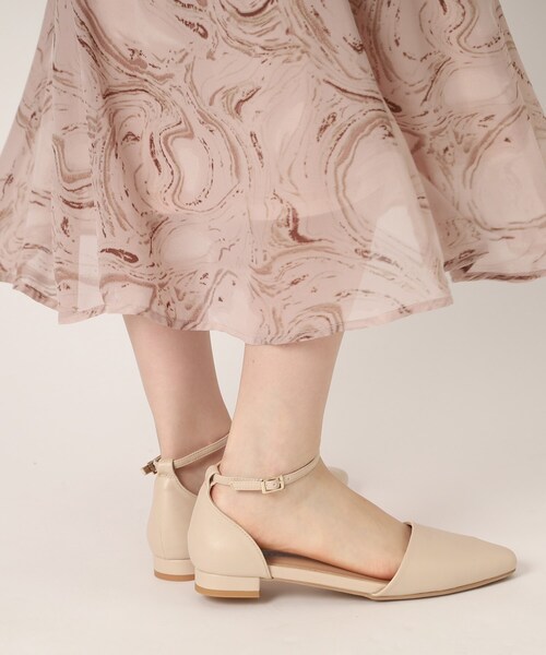 ESPERANZA(エスペランサ)の「フラットセパレートパンプス【ESPERANZA_blanca】(パンプス・レディース・ブラック/アイボリー・S/M/L)」の2枚目の写真