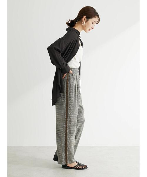 Green　Parks（グリーンパークス）の「ワッシャービッグシャツ（シャツ/ブラウス・レディース・ブラウン/オフホワイト/ブラック/サックスブルー・FREE）」の16枚目の写真