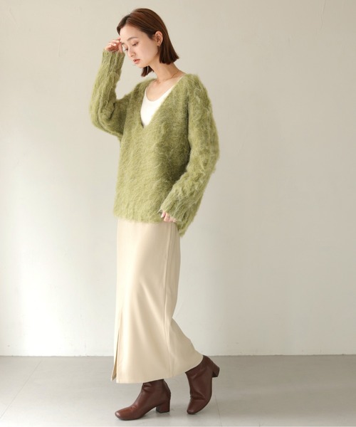 CLEIO（クレイオ）の「【CLEIO】シャギーUネックニット（ニット