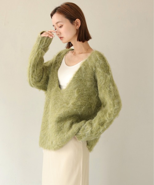 CLEIO（クレイオ）の「【CLEIO】シャギーUネックニット（ニット
