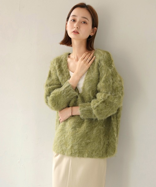 【初回限定お試し価格】 CLEIO（クレイオ）の「【CLEIO】シャギーUネックニット（ニット トップス