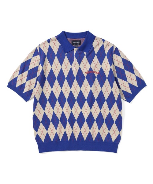 thisisneverthat(ディスイズネバーザット)の「Argyle S/S Knit Polo(ニット/セーター・メンズ・ブラック/ブルー/ネイビー・XL/M/L/S)」の3枚目の写真