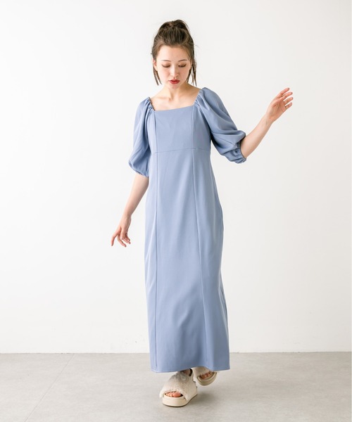 OLIVE des OLIVE（オリーブデオリーブ）の「バックオープンワンピース　1032090110（ワンピース・レディース・ブルー/ブラック/チェック・FREE）」の14枚目の写真