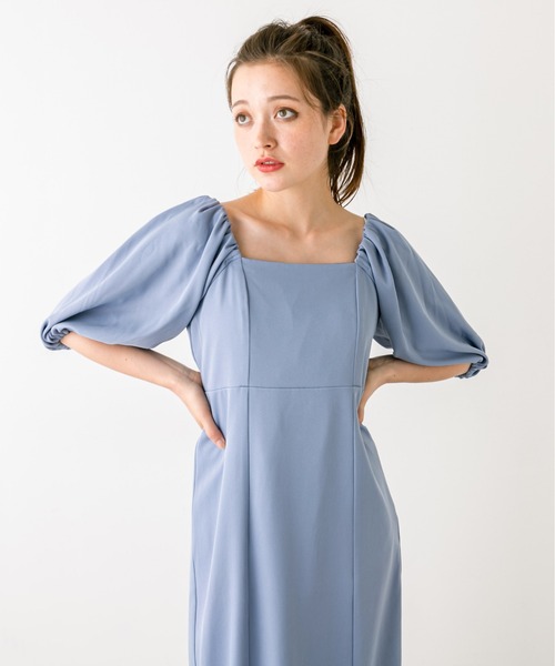 OLIVE des OLIVE（オリーブデオリーブ）の「バックオープンワンピース　1032090110（ワンピース・レディース・ブルー/ブラック/チェック・FREE）」の17枚目の写真