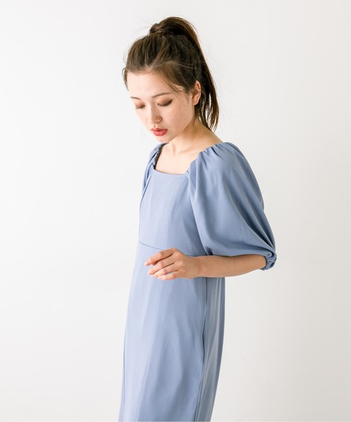 OLIVE des OLIVE（オリーブデオリーブ）の「バックオープンワンピース　1032090110（ワンピース・レディース・ブルー/ブラック/チェック・FREE）」の19枚目の写真