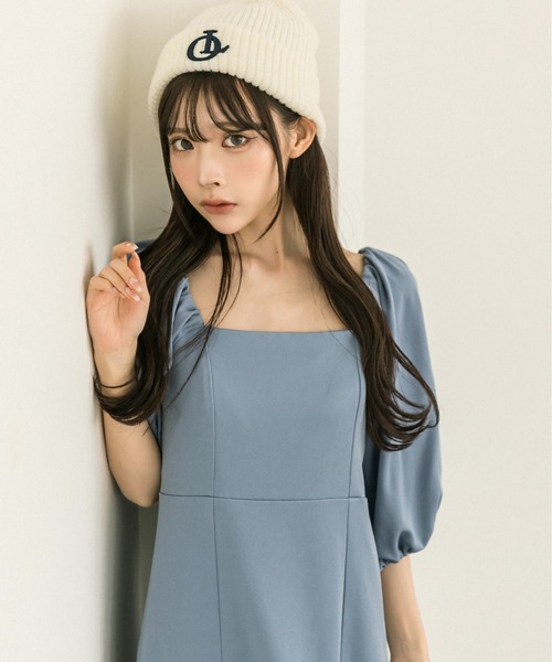 OLIVE des OLIVE（オリーブデオリーブ）の「バックオープンワンピース　1032090110（ワンピース・レディース・ブルー/ブラック/チェック・FREE）」の12枚目の写真