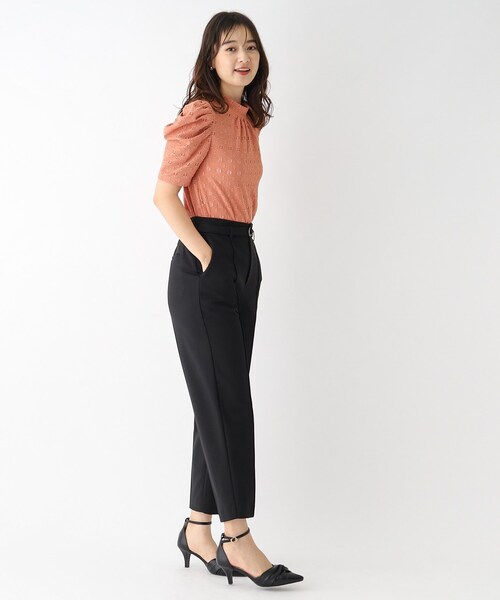 index（インデックス）の「◆ハイネックタックスリーブカットソー/ボリューム袖【洗濯機洗い可】（Tシャツ/カットソー・レディース・オフホワイト/ダークオレンジ/ブラック・36/38/42/40）」の15枚目の写真