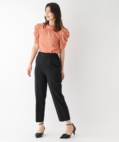 index（インデックス）の「◆ハイネックタックスリーブカットソー/ボリューム袖【洗濯機洗い可】（Tシャツ/カットソー・レディース・オフホワイト/ダークオレンジ/ブラック・36/38/42/40）」の17枚目の写真