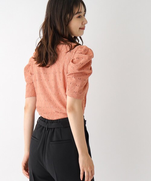 index（インデックス）の「◆ハイネックタックスリーブカットソー/ボリューム袖【洗濯機洗い可】（Tシャツ/カットソー・レディース・オフホワイト/ダークオレンジ/ブラック・36/38/42/40）」の19枚目の写真