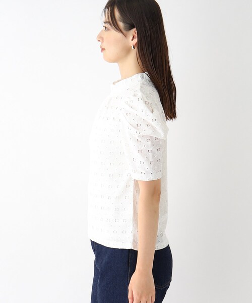 index（インデックス）の「◆ハイネックタックスリーブカットソー/ボリューム袖【洗濯機洗い可】（Tシャツ/カットソー・レディース・オフホワイト/ダークオレンジ/ブラック・36/38/42/40）」の11枚目の写真